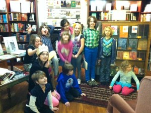 Kids taking a bow after their performance of Thanksgiving in Frenchtown.