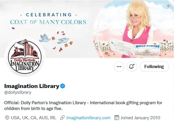 Imagination Library, Dolly Parton